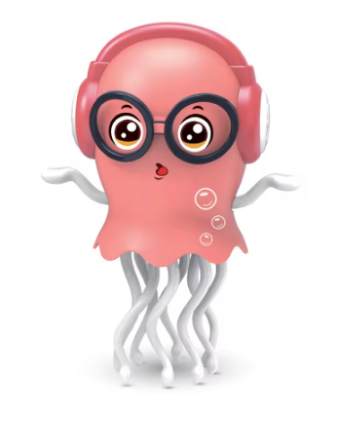 Durable Plastic LED Light Octopus Electric Sensory Crawling Squid Toy Obstacle Avoidance Feature Electronic Pet for