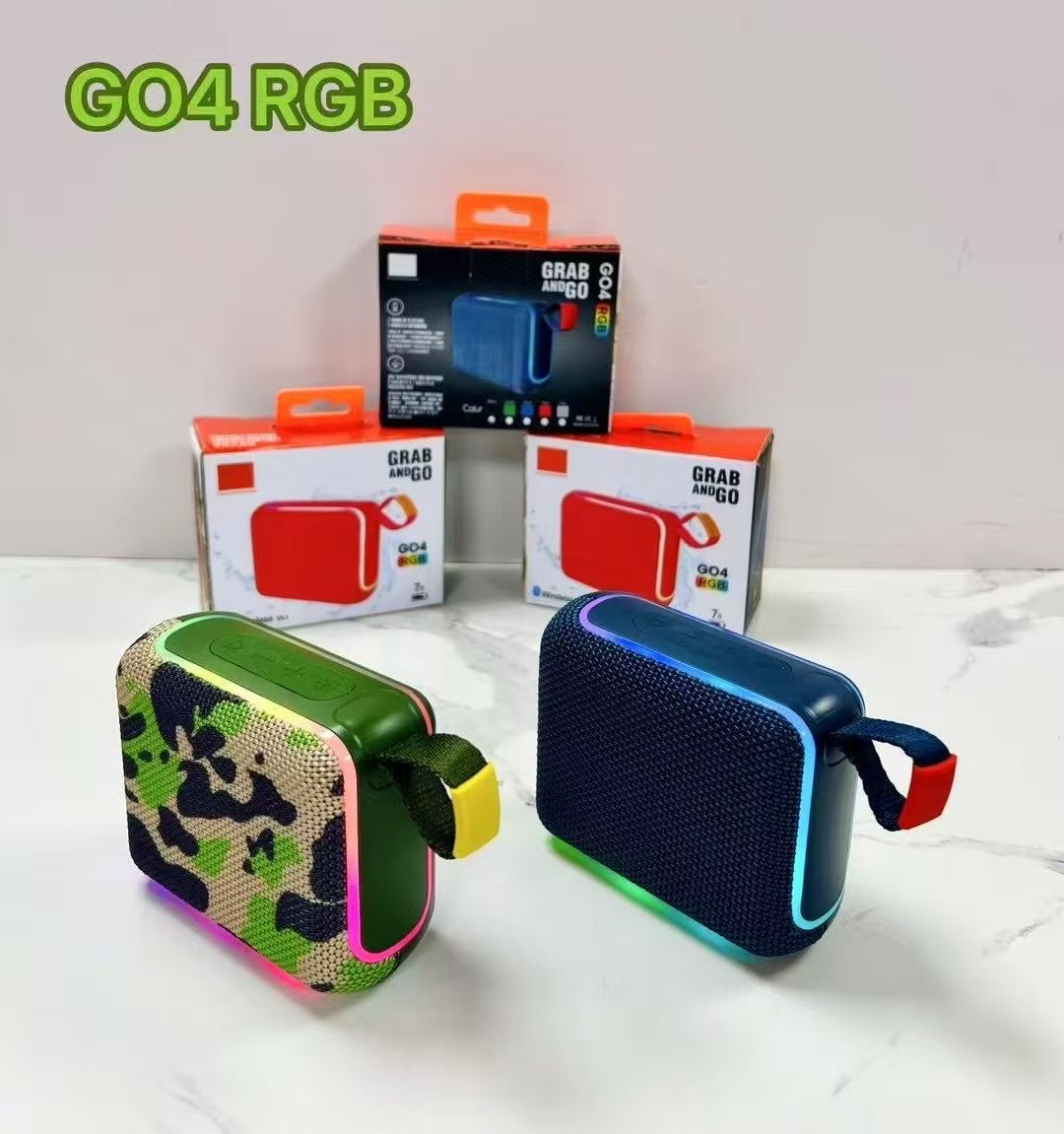 GO4 RGB Colorful Bluetooth Speaker - Vivid Colors, Portable Design, Stylish Music Companion
