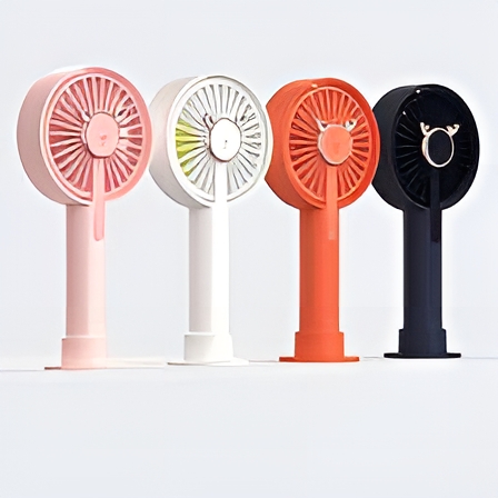 Blue Deer Handheld Fan Mini Portable USB Fan Cartoon Charging with Base Small Fan