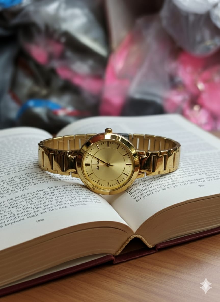 SONA Gold-toned metal watch