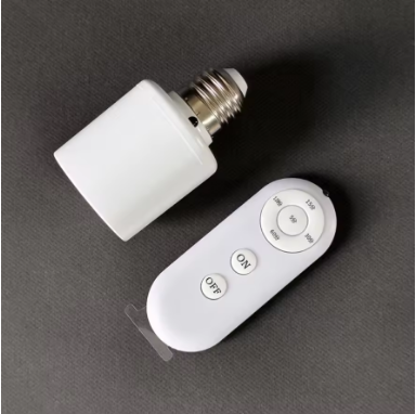 E27 Switch Lamp Holder with English Remote Control