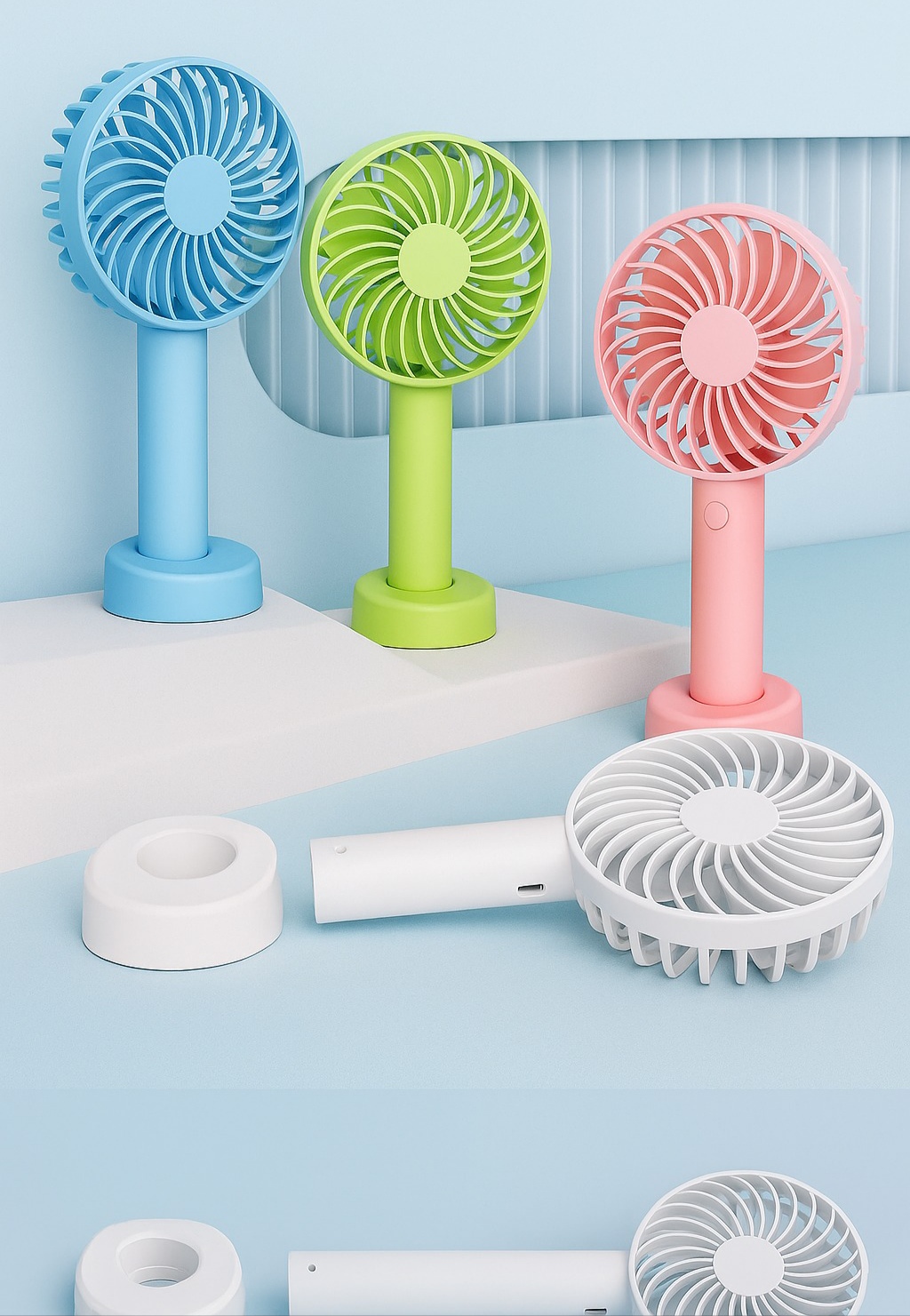 Very Stylish Mini USB Lithium Battery Rechargeable Hand Fan