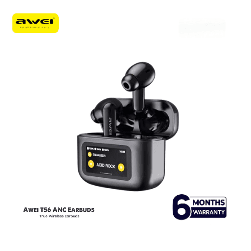 Awei T56 ANC Earbuds With LED Display