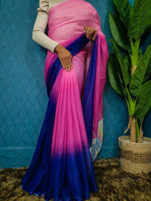 Pure jorjet with digital print saree