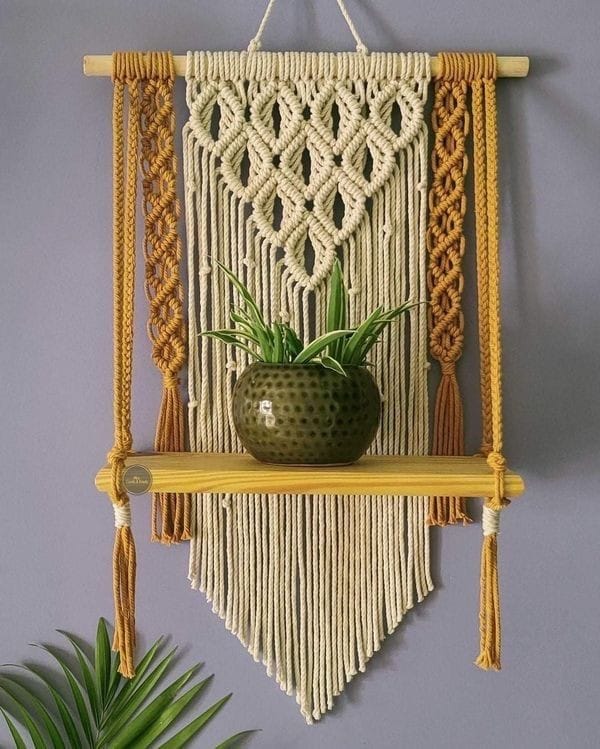 Macrame Wall Shelf