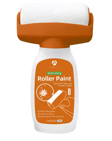 Wall Repair Coating With Roller Brush White Wall Stains and Graffiti Cover Paint Wall Reconstruct Agent