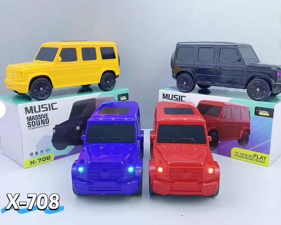 X-708 Car Shape Portable Home Fm Radio Blue Tooth Wireless Speaker Children's Toy Car Model