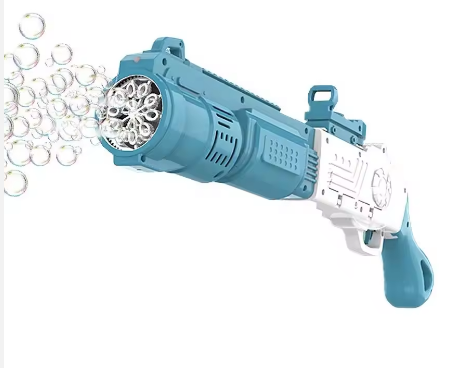 Burbujas Toys Summer Outdoor Handheld Machine 10 Holes Cool Electric Automatic Rifle Bubble Blower Gun